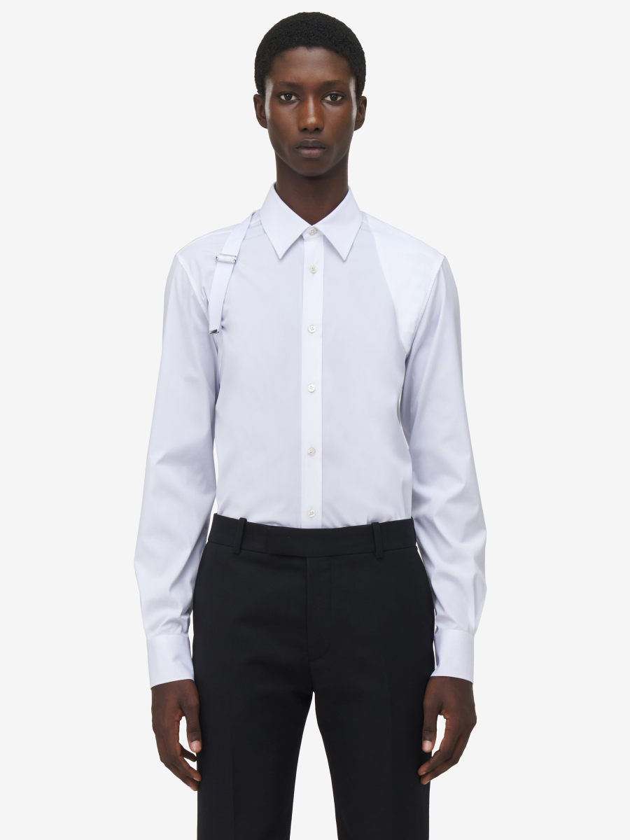 ALEXANDER MCQUEEN - Logo Tape Harness Shirt - Item 828170QNAAB4343